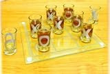 Crystal Clear Shot Glass Tic Tac Toe Bar Game Set