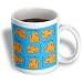 S. Fernleaf Designs Birthday Birds - Birds, Canaries, Birthday, Birthday Cake, Little Birdies, Yellow Birds, Avian, Blue Icing. Candle - Mugs