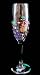 Wine Festival Design - Hand Painted - Flute - 6 oz.