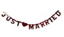 1 St�ck 'Just Married' Girlande, 150 cm