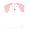 Antigua University of Nebraska Girl's Pink Mini Star Short Sleeve Tee (Small)