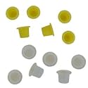 BAG OF 100 SMALL PLASTIC INK CUPS FOR TATTOO INK.