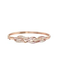 Kabana - Pink Mother of Pearl & Diamond Bangle