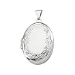 Sterling Silver Oval Locket Pendant
