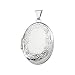 Sterling Silver Oval Locket Pendant