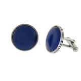Stainless Steel Blue Stone Circle Cufflinks 31sMzVvsXDL. SL160 Stainless Steel Blue Stone Circle Cufflinks