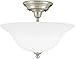Sea Gull Lighting 75061EN3-962 Sussex Semi Flush, 3-Light LED 28.5 Total Watts, Brushed Nickel