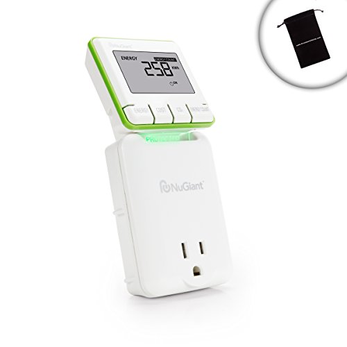 Energy Save Surge Protector & Energy Usage Monitor for Coffee Makers , Blenders , Microwaves , and Many More Household Appliances - Monitor Voltage , Watts , Amps , Carbon Emission and More! *Includes Bonus Accessory Bag