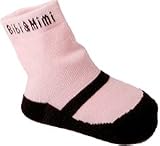 Bibi and Mimi Infants' Mary Jane (6 Pairs) Socks,Pink Cotton,S