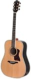 Hohner DR550 Dreadnaught Acoustic Guitar with Solid Cedar Top and Solid Rosewood Back and Sides