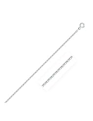 Rhodium Plated 1.8mm 925 Sterling Silver Popcorn Style Chain