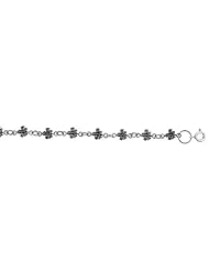 Sterling Silver Butterfly Charm Bracelet, 1/4 inch wide