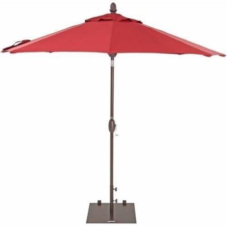 Sorara USA 9' Market Umbrella with Push Button in Jockey Red