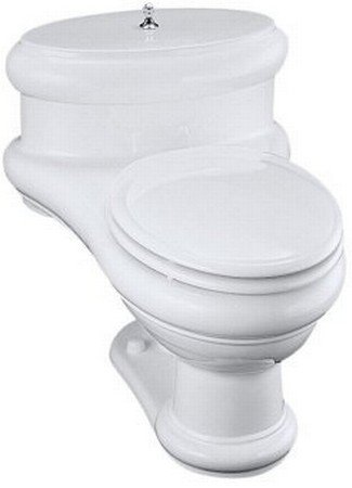 Buy KOHLER Memoirs Comfort Height Elongated Toilet with Classic Design, Black Black #K-3451-7