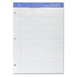 SPRW10113HP-PerforatedLegalPad,3HP,50Shts,8-1/2x11-3/4,White