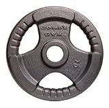 Golds Gym Olympic EZ Grip Hammertone Weight 52mm, 5kg x 6