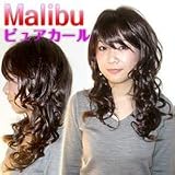 フルウィッグ malibuピュアカール MA-645 こげ茶×オレンジレッドMix#T3-33の画像