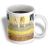 Professional ballerinas dressed up with street clothing but wearing ballet shoes - 15oz Mug