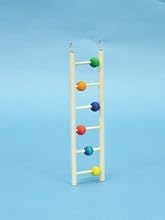 (Price/1)Wood Keet Ladder 12" W/beads