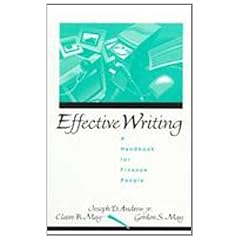 Effective Writing:a Handbook for Finance People