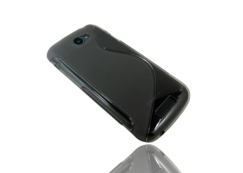 BasalCase HTC One S TPU S-Line Wave Case - Smoke [BasalCase Retail Packaging]