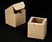 Dress My Cupcake Single Standard Brown Cupcake Box and Holder (With Window), Set of 100 - Holder, Box, Carrier, Display