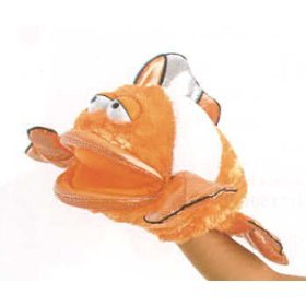 Childrens Toyshop  Toys : Plush Neptune Clown Fish Body Puppet 12"