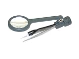 Lighted Magnifier with Precision Tweezers