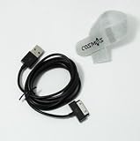 COSMOS Black Extra Long 2m 2 meters USB Charge and Sync Data Cable for iPod touch itouch / Nano / iPhone 3G, 3GS, iPhone 4 / iPad / iPad 2 , More Than Double the Length of the Standard Cord - 1m 1 meter Long, FITS IPHONE 4 BUMPER AND ALL OTHER CASES +COSM