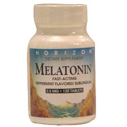 Melatonin 2.5 Mg Sublingual Pepperment Tablets, By Horizon Nutraceuticals - 120 Ea