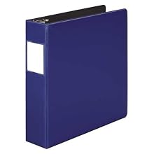 Wilson Jones 384 Line Heavy-Duty Locking D-Ring Binder, 2-Inch Capacity, 8.5 x 11 Inch Sheet Size, Dark Blue (W384-44BLPP)