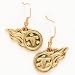 Tennessee Titans NFL Team Logo Gold Tone Dangle Earrings