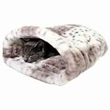 Cushy Cat Bag - Leika Beige & White