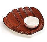 Baseball Glove Shape Chip And Dip Serving Set Great For Parties And Kitchen Decor