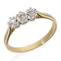 Eighteen Carat Gold Diamond Three Stone Ring