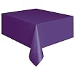 Purple Plastic Table Cover 54'' x 108'' Rectangle