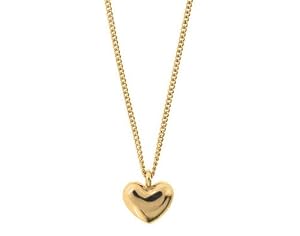 Dinny Hall 18ct Gold Plated Silver Small Heart Pendant of 46cm