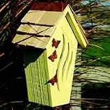 Heartwood 156 Butterfly Bijou House and Pole with Shingled Roof - 156