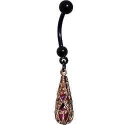Handcrafted Exotic Austrian Crystal Belly Ring