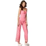 Betsey Johnson Ribbed Cotton 2-Piece Tuxedo Pajama Set at Betsey Johnson
