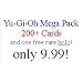 Yu-Gi-Oh Mega Pack: 200+ Yugioh cards, 5 rares and one free parallel ultra rare!
