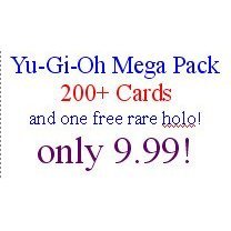 Childrens Toyshop  Toys : Yu-Gi-Oh Mega Pack: 200+ Yugioh cards, 5 rares and one free parallel ultra rare!