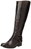 FRYE Women's Melissa Harness InSide-Zip Boot, Dark Brown Vintage Brush Off, 7.5 M US