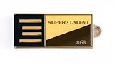Super Talent Pico Series C - USB flash drive - 8 GB - Hi-Speed USB - gold