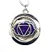 Aromatherapy Jewelry- Chakra - Third Eye, Pendant Purple Enamel, Silver