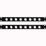 Seismic Audio - Two (2) 8 Channel Rack Case Panel Mount 1 RU Space Unit
