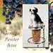 Shih Tzu Puppy Cut Dog Wine Bottle Stopper - Black & White