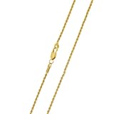 Yellow Gold Plated Rope Chain 1.0mm (16