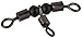 Thundermist Lure Company T-Turn 3-Way Swivel 35 lb Rating Tangle Free Tackle Equipment, Small, Black Nickle