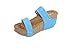 Forever Women's Freya-25 Blue Letherette Wedge Sandal